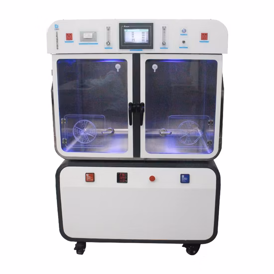 Cage à oxygène vétérinaire de clinique pour animaux de compagnie en acier inoxydable de caisse de luxe élégante pour chien ICU