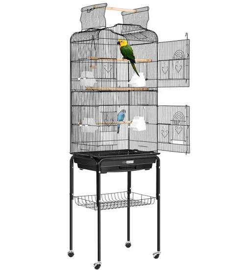Meilleure commande en stock, personnaliser OEM ODM 2022, vente en gros de grandes cages de volière pour oiseaux de compagnie