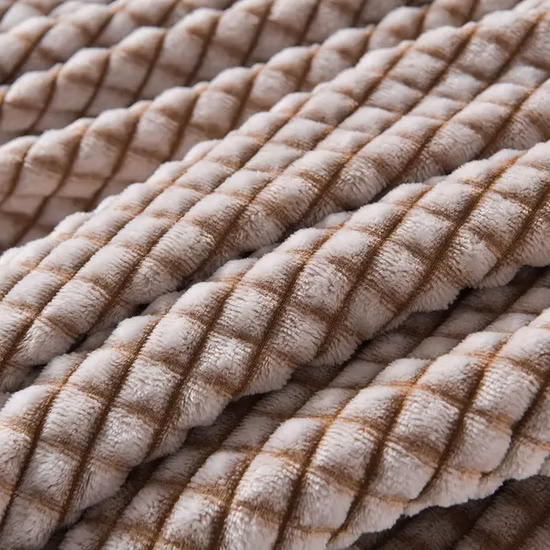 Couverture à carreaux en laine, personnalisée, bonne solidité des couleurs, grille de maïs pour chien de compagnie, couvre-lit moelleux en peluche, couverture à carreaux